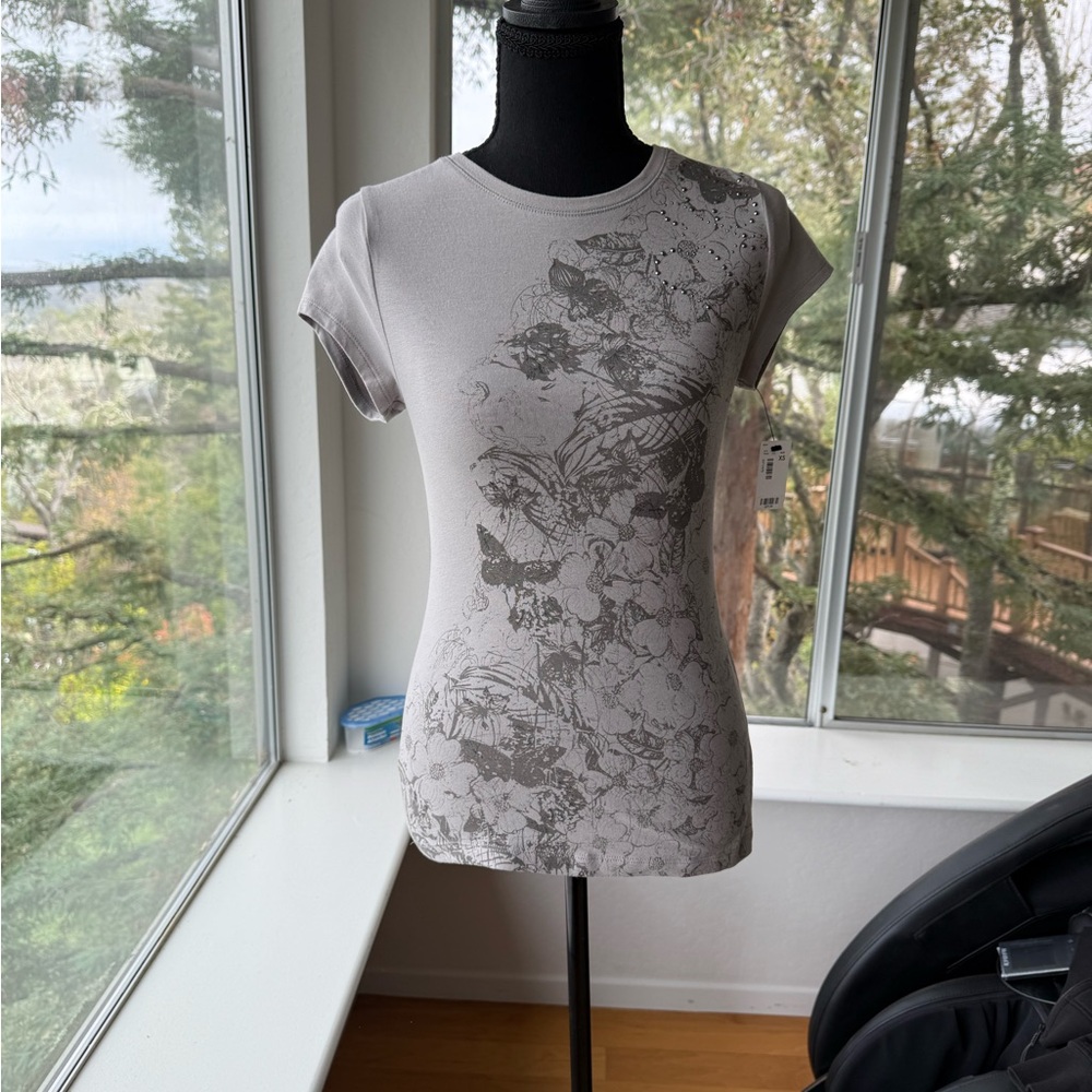 NWT The Limited Floral Graphic Cotton Tee XS